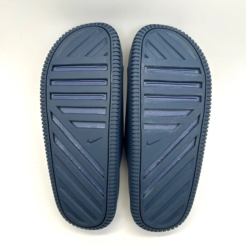 Nike Calm Slide 2.0 Mens 10 Diffused Blue IB0183-401 Foam Sandals Minimalist